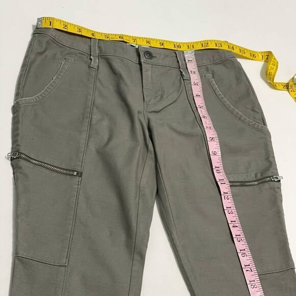 Joie Park Skinny Zippered Utility Pants Green 0 - Picture 7 of 16